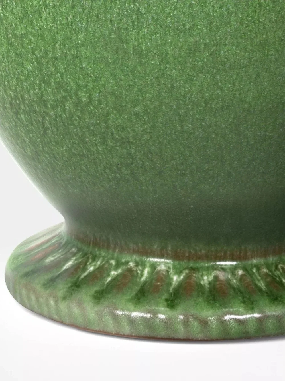 Tall Glazed Ceramic Vase Green - Threshold